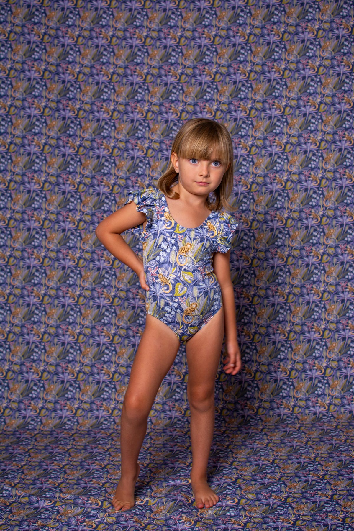 BAÑADOR NIÑA LYCRA ECO RÉ icacos - Imagen 2